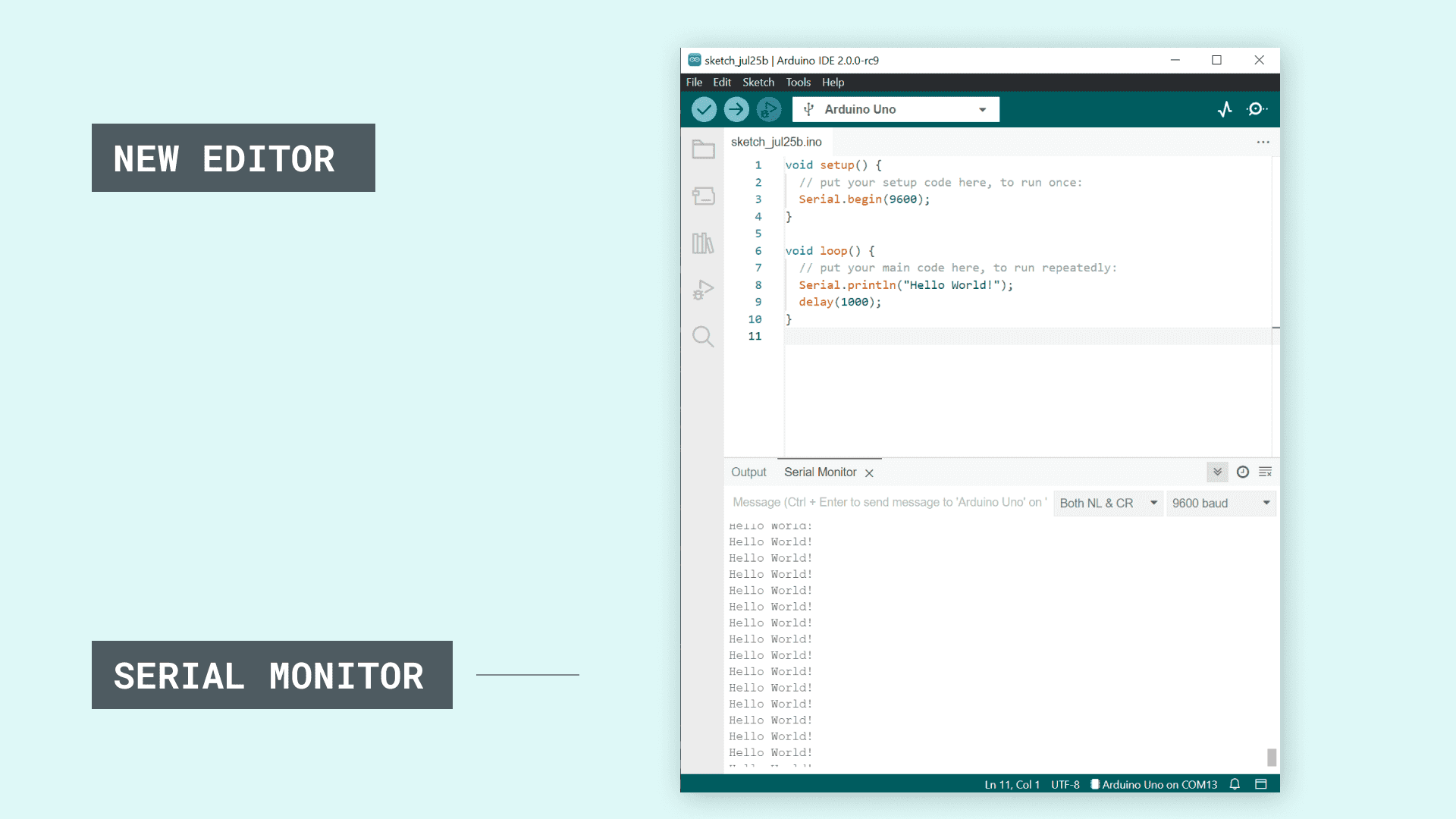 Serial Monitor with New Editor (docs.arduino.cc)