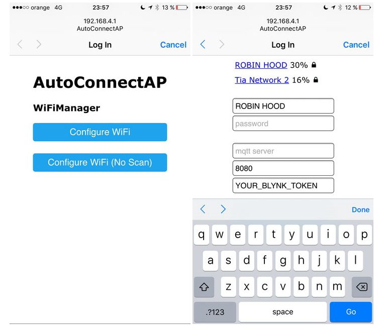 WiFiManager Captive Portal